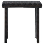 vidaXL Garten-Beistelltisch Braun 40×40×40 cm Poly Rattan