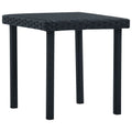 vidaXL Garten-Beistelltisch Braun 40×40×40 cm Poly Rattan
