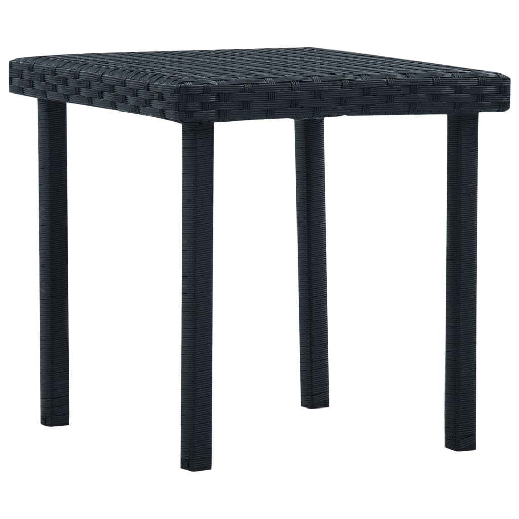 vidaXL Garten-Beistelltisch Braun 40×40×40 cm Poly Rattan