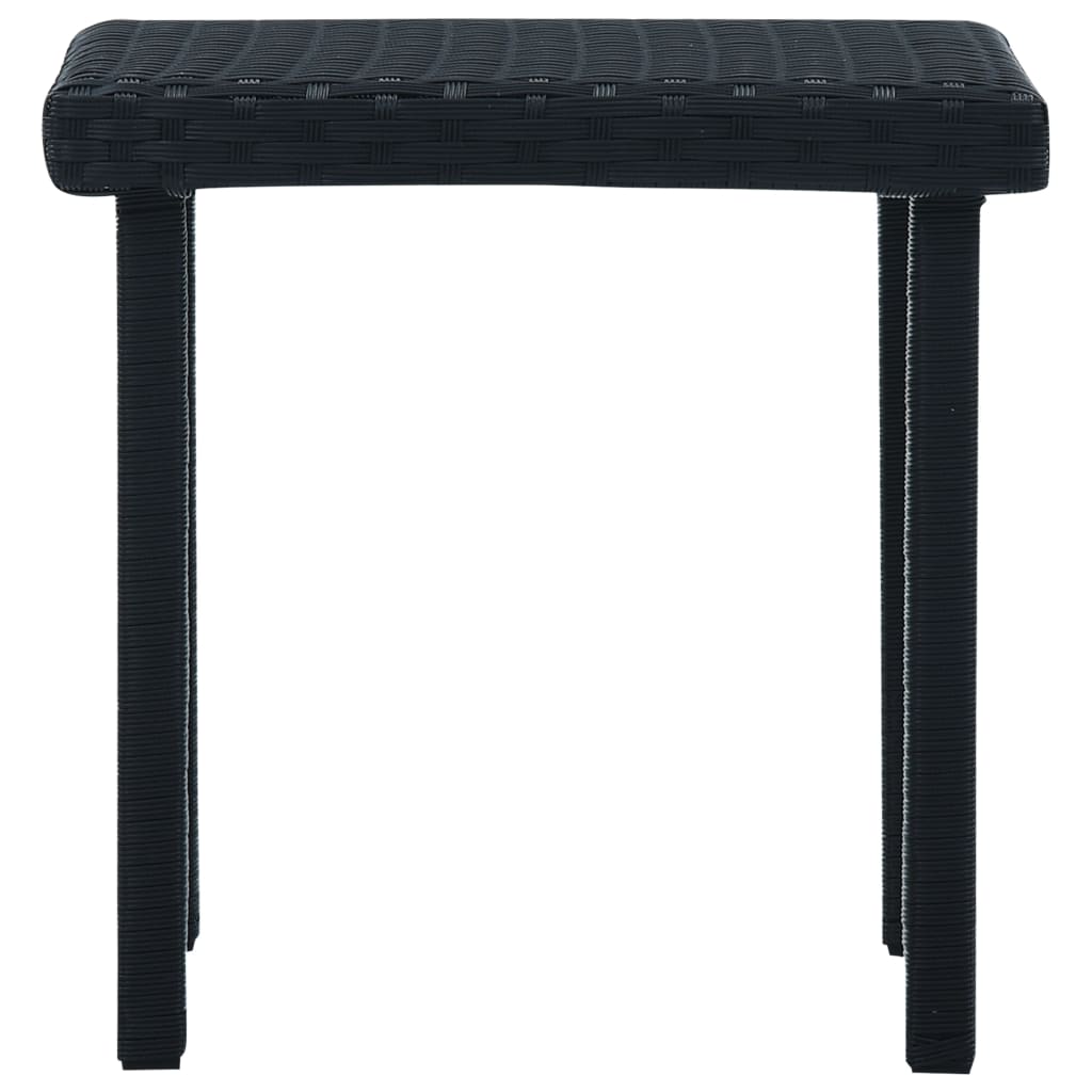 vidaXL Garten-Beistelltisch Braun 40×40×40 cm Poly Rattan