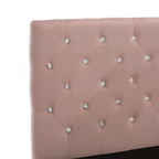vidaXL Bettgestell Rosa Samt