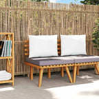 vidaXL Gartenstuhl mit Kissen Massivholz Akazie