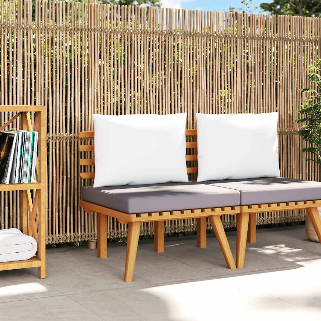 vidaXL Gartenstuhl mit Kissen Massivholz Akazie