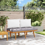 vidaXL Gartenbank mit Kissen 115 cm Massivholz Akazie