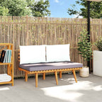 vidaXL Gartenbank mit Kissen 115 cm Massivholz Akazie
