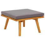 vidaXL Garten-Fußhocker mit Auflage 60×60×29 cm Akazie Massivholz