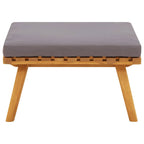 vidaXL Garten-Fußhocker mit Auflage 60×60×29 cm Akazie Massivholz