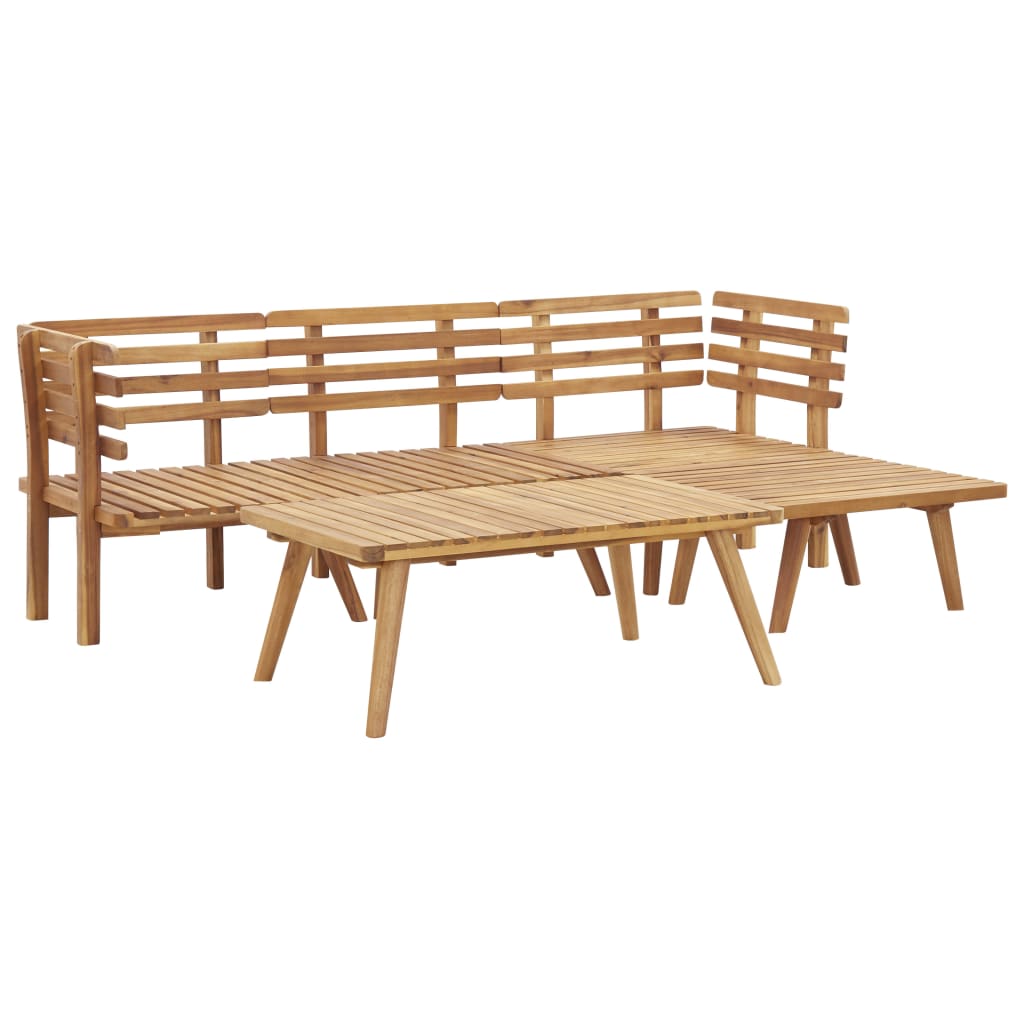 vidaXL 5-tlg. Garten-Lounge-Set Massivholz Akazie