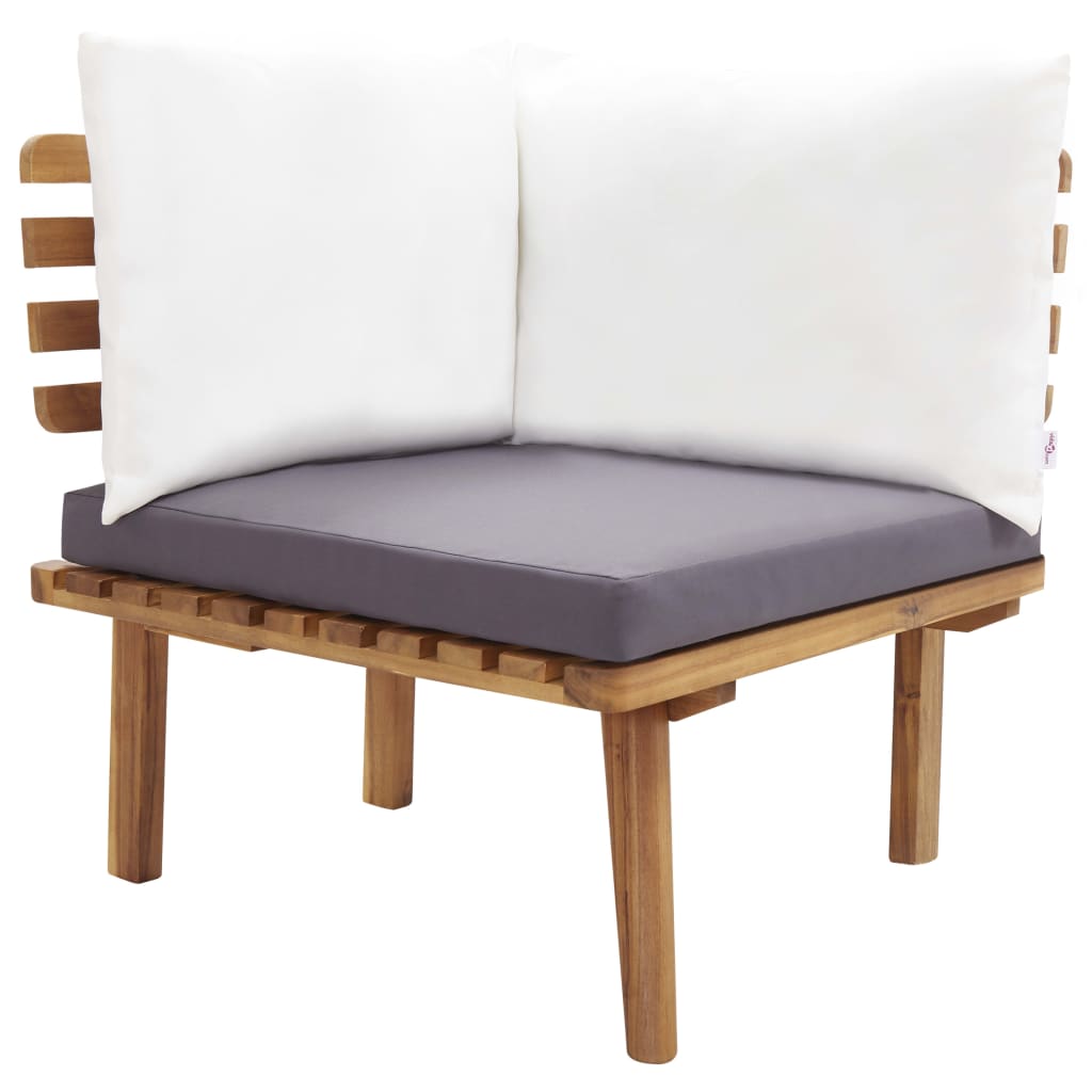 vidaXL 5-tlg. Garten-Lounge-Set Massivholz Akazie