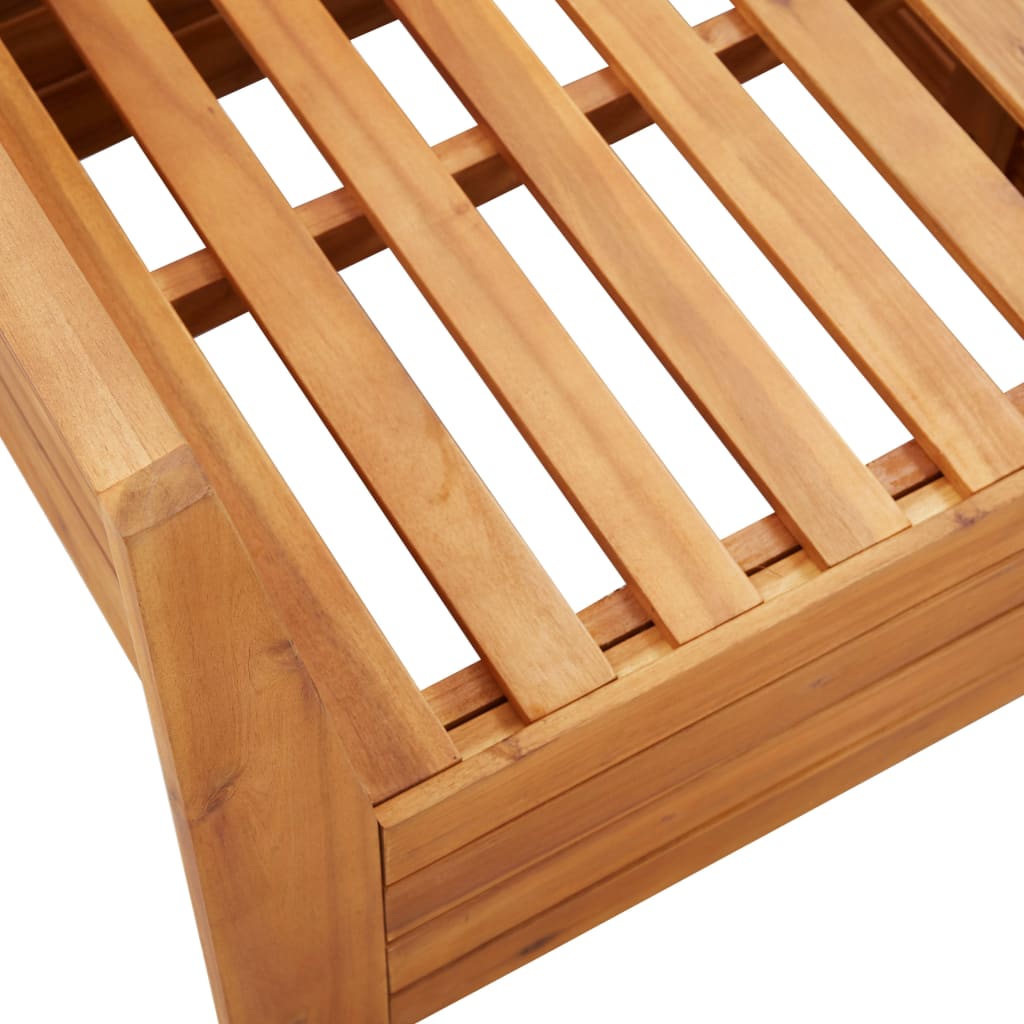 vidaXL Modular-Sofa-Eckelement 1 Stk. mit Kissen Akazien Massivholz