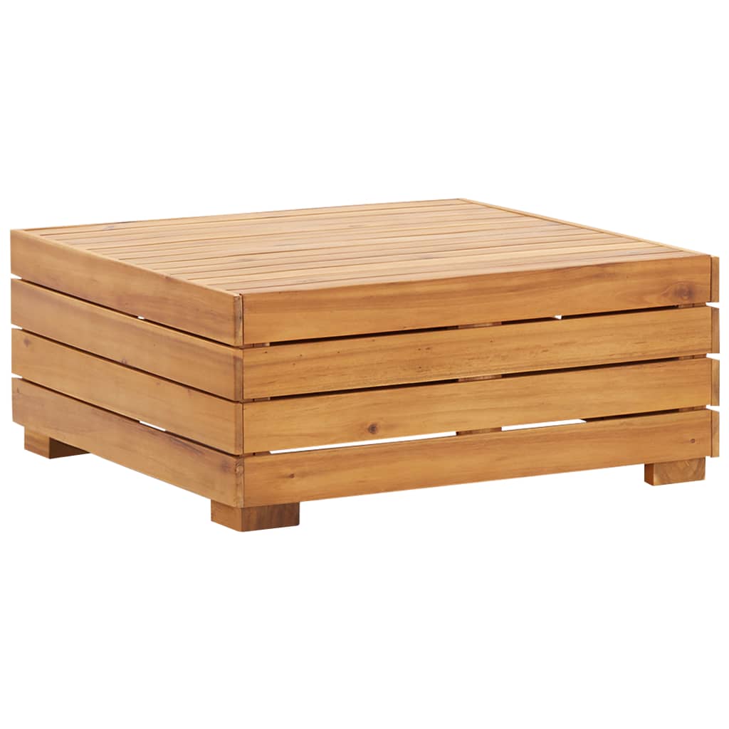 vidaXL Modular-Fußhocker 1 Stk. mit Kissen Massivholz Akazie