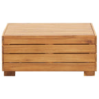 vidaXL Modular-Fußhocker 1 Stk. mit Kissen Massivholz Akazie
