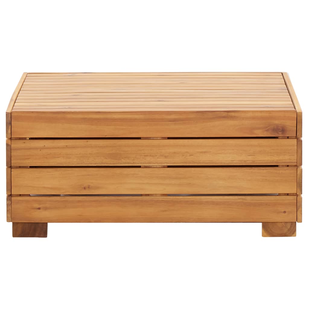 vidaXL Modular-Fußhocker 1 Stk. mit Kissen Massivholz Akazie