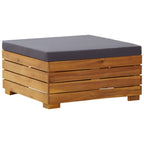vidaXL Modular-Fußhocker 1 Stk. mit Auflage Massivholz Akazie