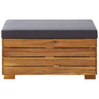 vidaXL Modular-Fußhocker 1 Stk. mit Auflage Massivholz Akazie