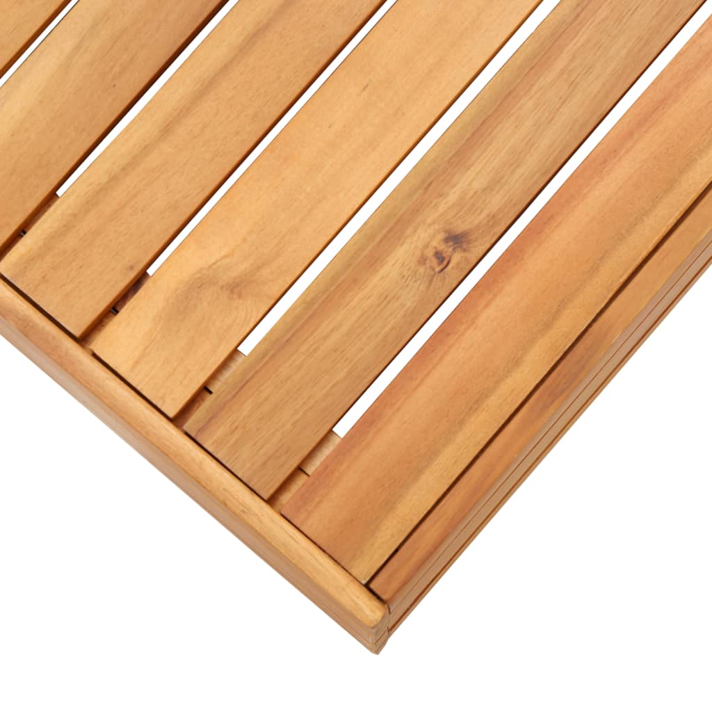 vidaXL Modular-Fußhocker 1 Stk. mit Auflage Massivholz Akazie