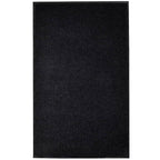 vidaXL Türmatte Schwarz PVC