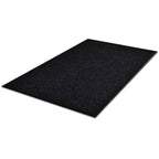 vidaXL Türmatte Schwarz PVC