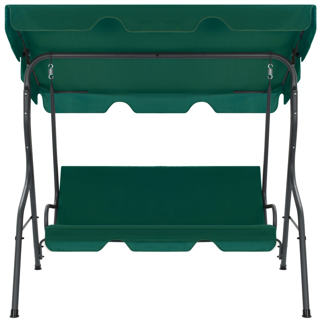 vidaXL Hollywoodschaukel Grün 170×110×153 cm Stoff
