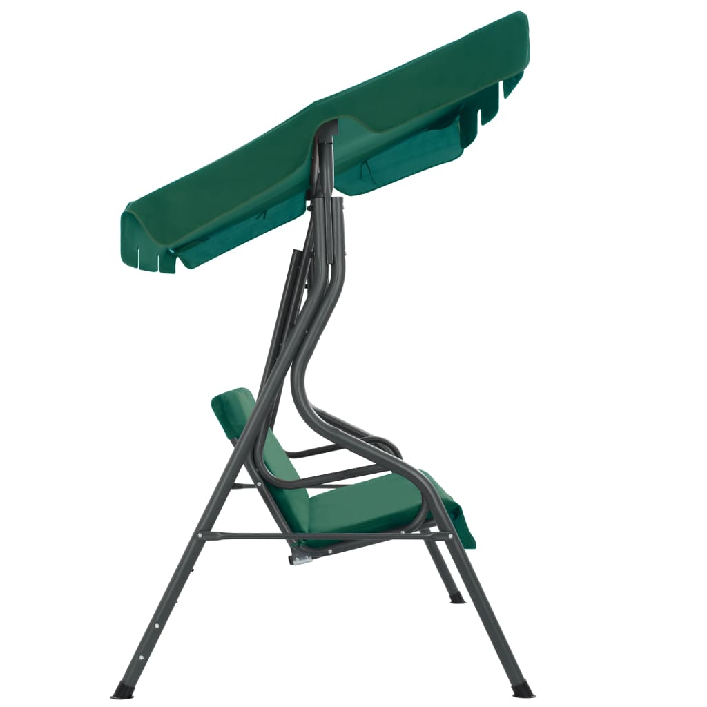 vidaXL Hollywoodschaukel Grün 170×110×153 cm Stoff