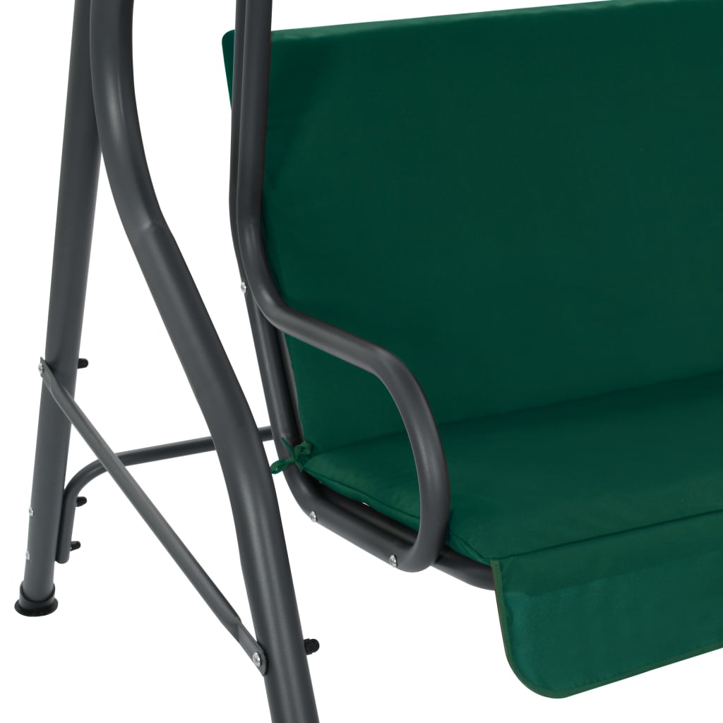 vidaXL Hollywoodschaukel Grün 170×110×153 cm Stoff