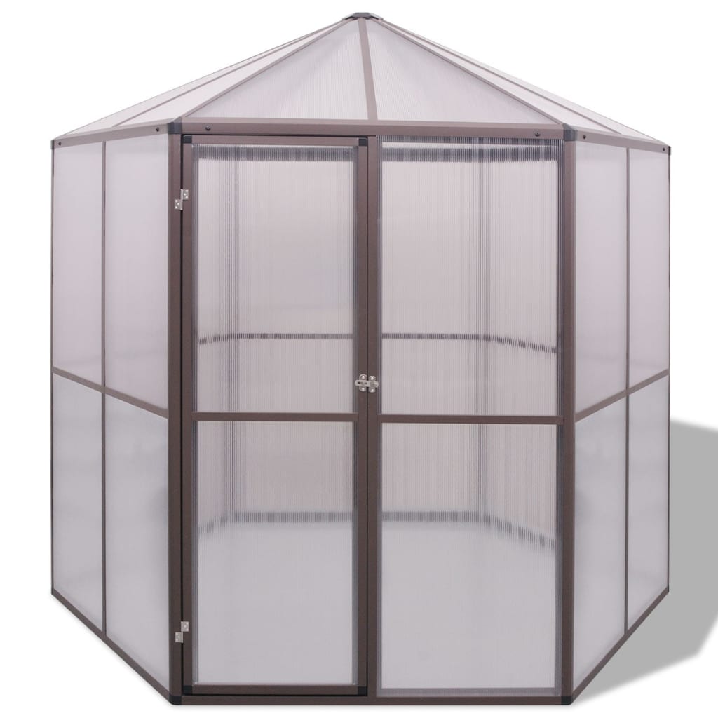 vidaXL Gewächshaus Aluminium 240×211×232 cm