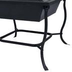vidaXL Feuerstelle Schwarz 42x42x45 cm Stahl
