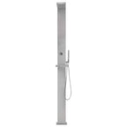 vidaXL Gartendusche Edelstahl Quadratisch