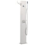 vidaXL Gartendusche mit Wasserhahn 110 cm Edelstahl