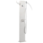 vidaXL Gartendusche mit Wasserhahn 110 cm Edelstahl