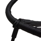 vidaXL Gartenstühle 2 Stk. PVC Rattan Schwarz