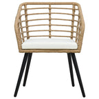 vidaXL 3-tlg. Bistro-Set Poly Rattan Eiche