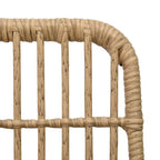 vidaXL Gartenstühle 2 Stk. Poly Rattan Eiche