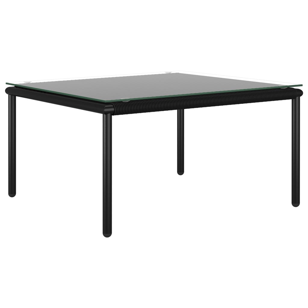 vidaXL 6-tlg. Garten-Lounge-Set mit Auflagen Schwarz PVC