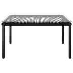 vidaXL 6-tlg. Garten-Lounge-Set mit Kissen Schwarz PVC