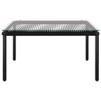 vidaXL 5-tlg. Garten-Lounge-Set mit Auflagen Schwarz PVC
