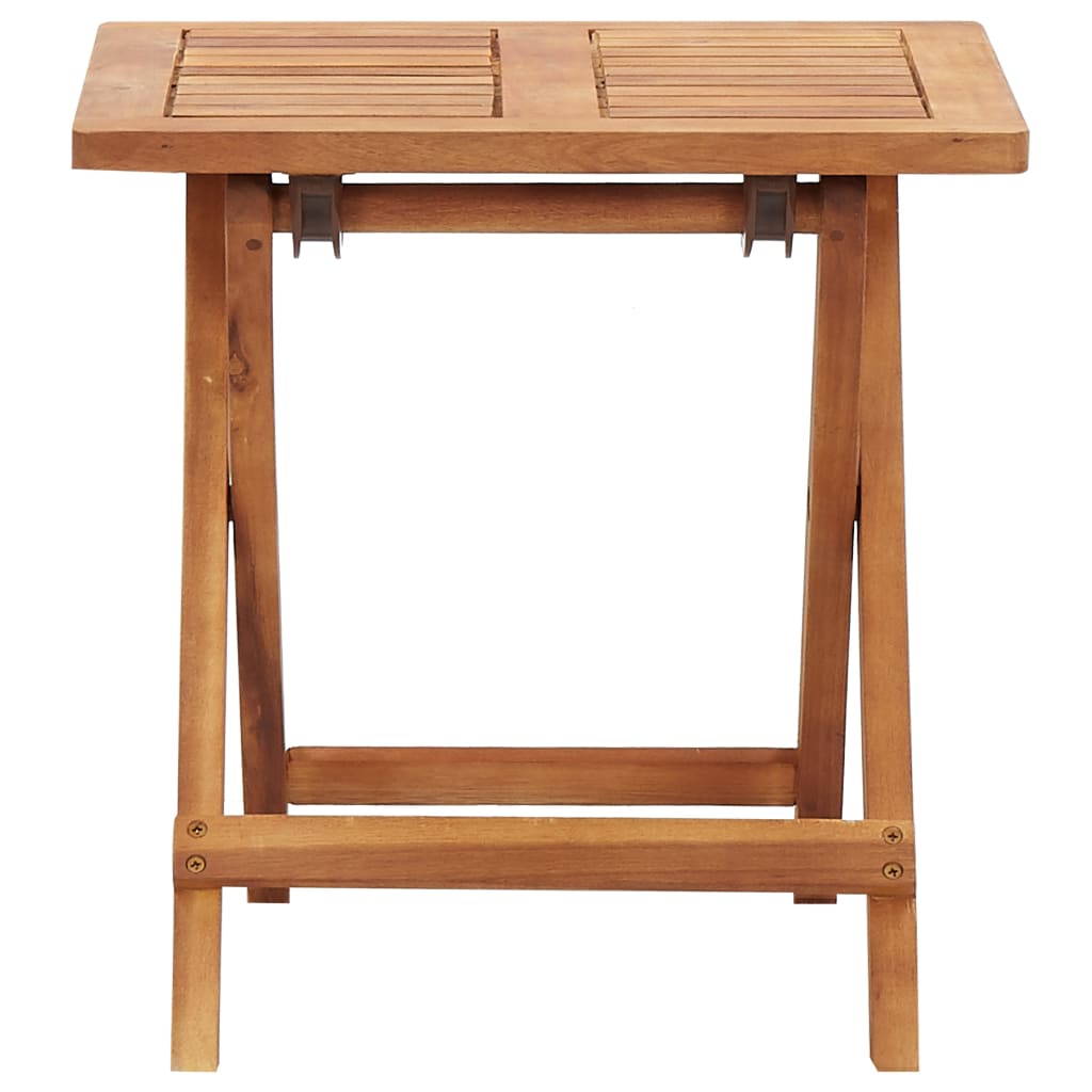 vidaXL Garten-Couchtisch Klappbar 40x40x40 cm Massivholz Akazie