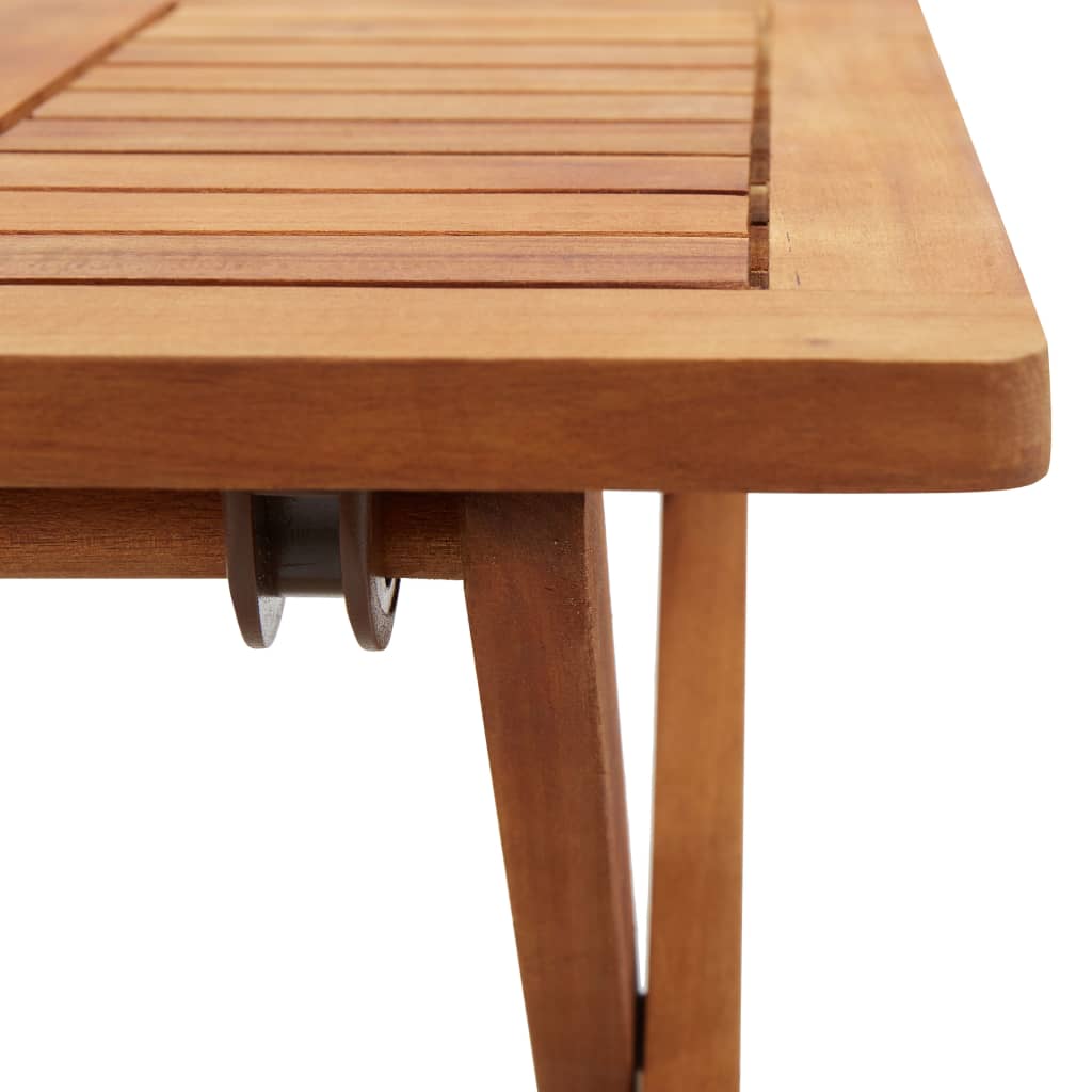 vidaXL Garten-Couchtisch Klappbar 40x40x40 cm Massivholz Akazie