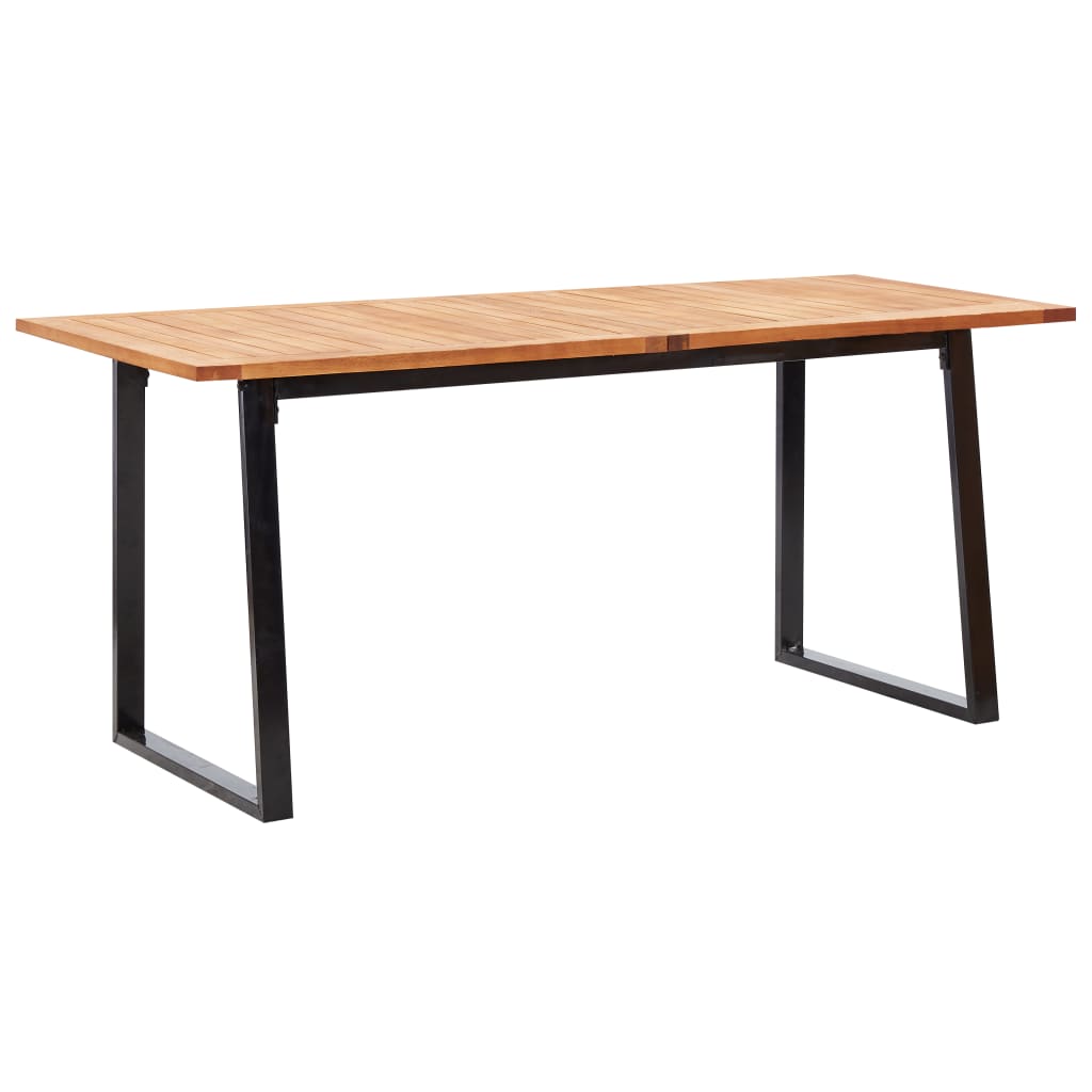 vidaXL 7-tlg. Garten-Essgruppe Poly Rattan und Akazienholz Grau