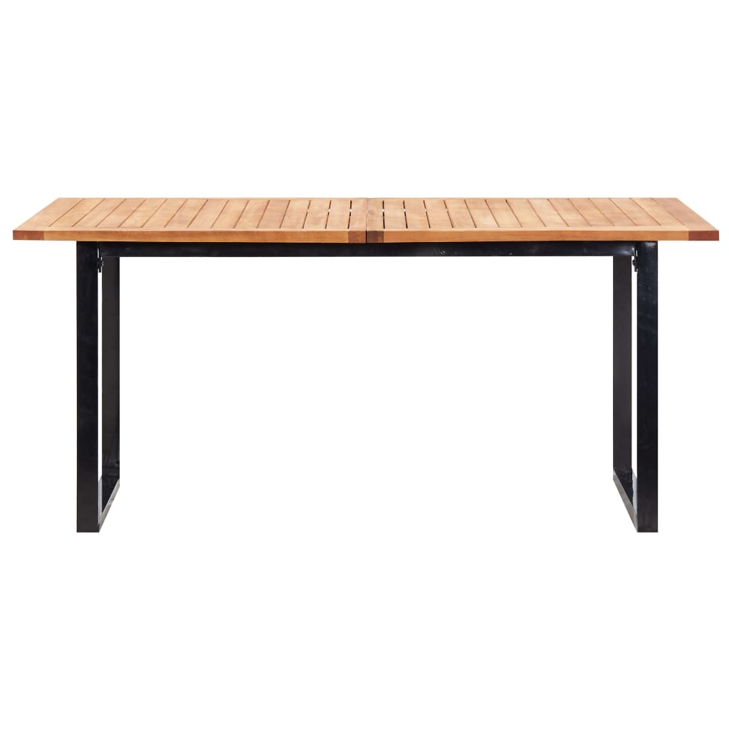 vidaXL 7-tlg. Garten-Essgruppe Poly Rattan und Akazienholz Grau