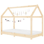 vidaXL Kinder-Bettgestell Massivholz Kiefer 70 x 140 cm