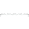 vidaXL Gartenzaun Set Konvex 77,3x26 cm Grün