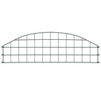 vidaXL Gartenzaun Set Konvex 77,3x26 cm Grün