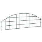 vidaXL Gartenzaun Set Konvex 77,3x26 cm Grün