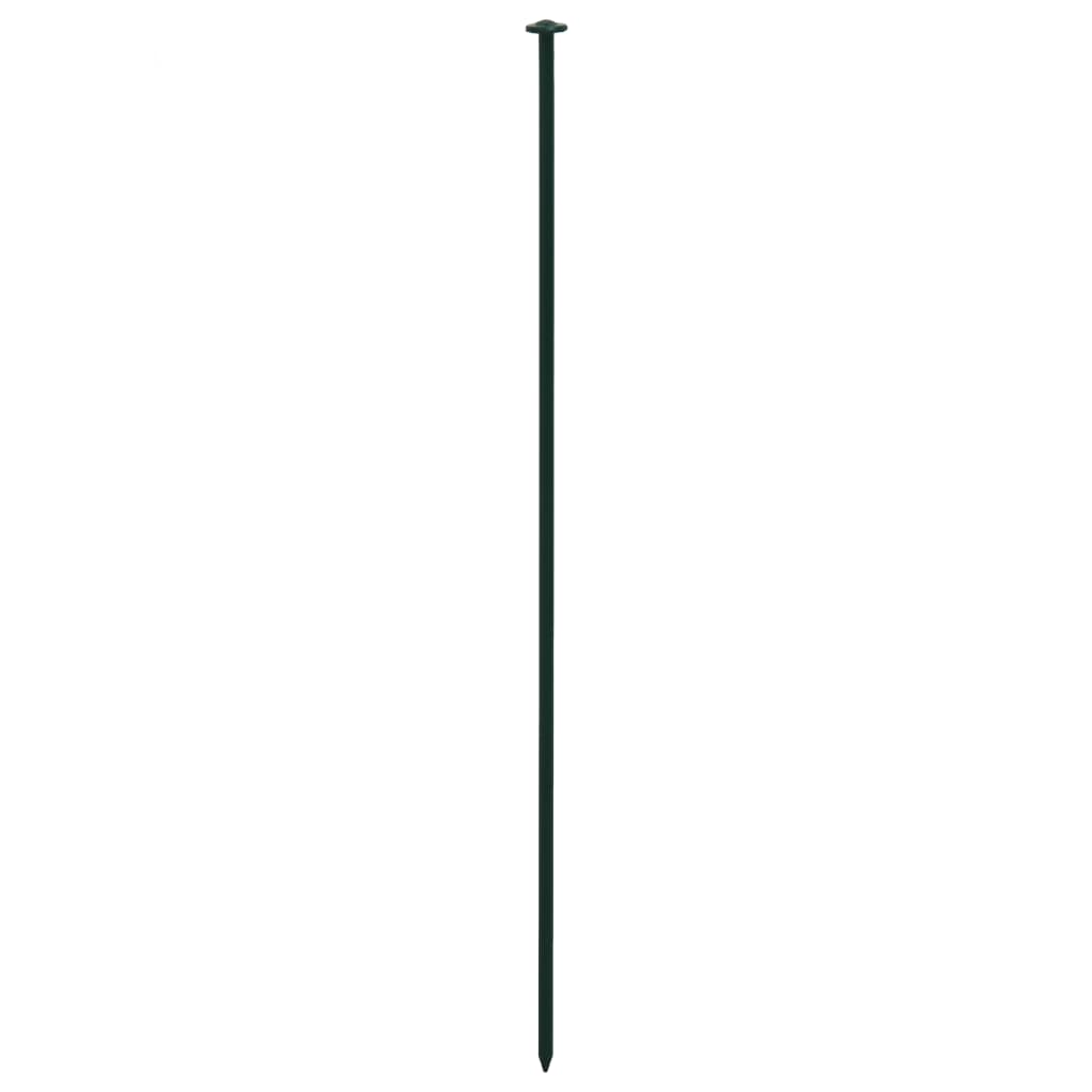 vidaXL Gartenzaun Set Konvex 77,3x26 cm Grün