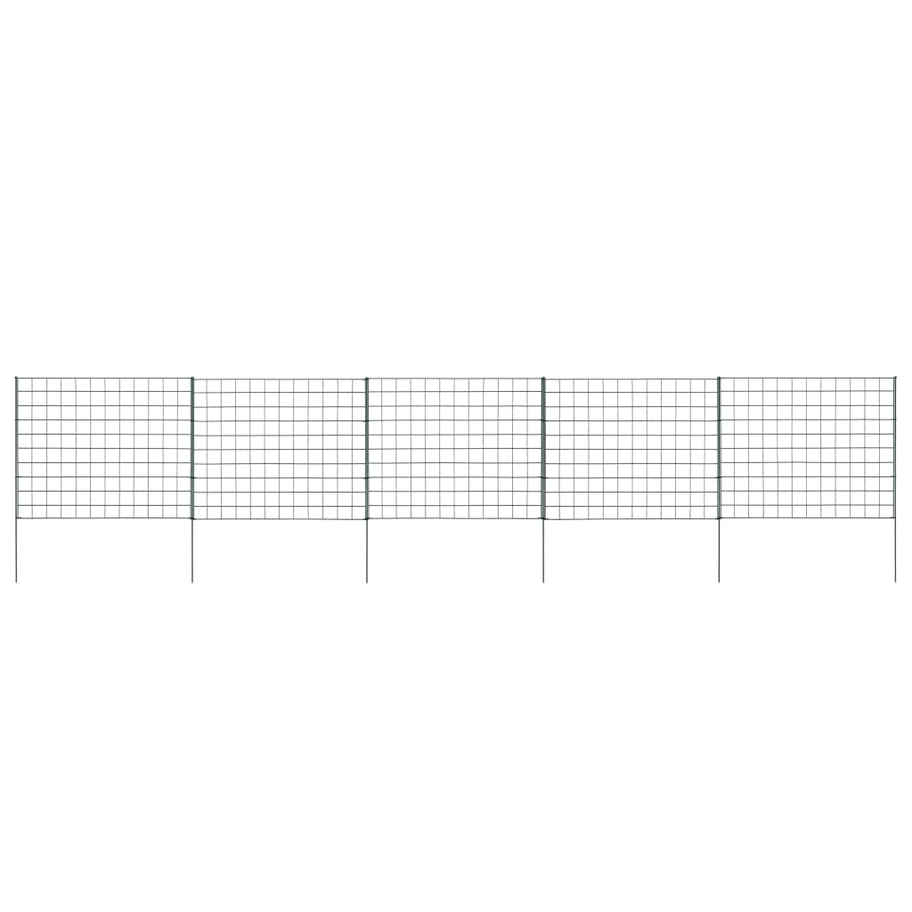 vidaXL Gartenzaun Set 77,5x64 cm Grün