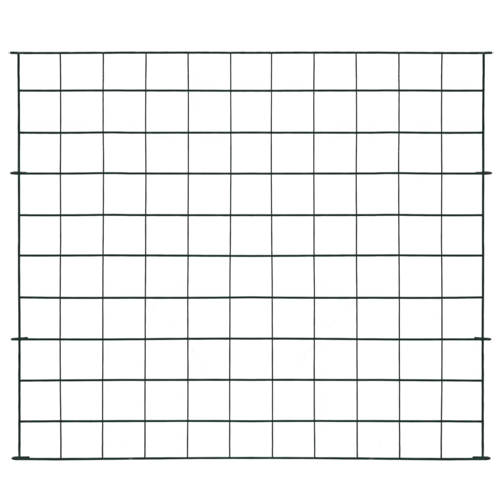 vidaXL Gartenzaun Set 77,5x64 cm Grün