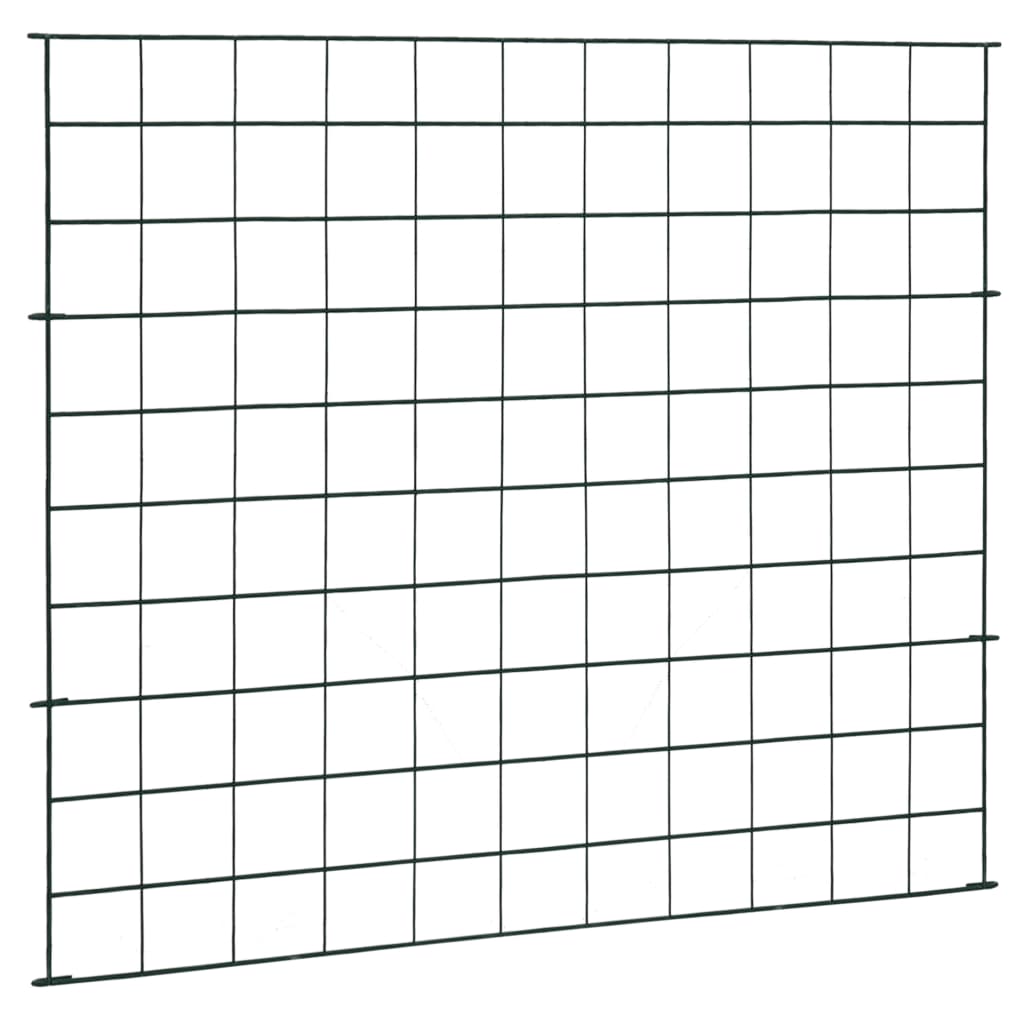 vidaXL Gartenzaun Set 77,5x64 cm Grün
