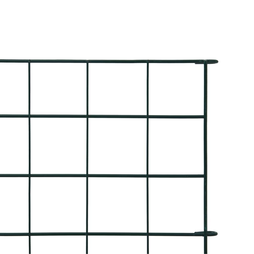 vidaXL Gartenzaun Set 77,5x64 cm Grün