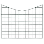 vidaXL Gartenzaun Set Konkav 77,5x64 cm Grün